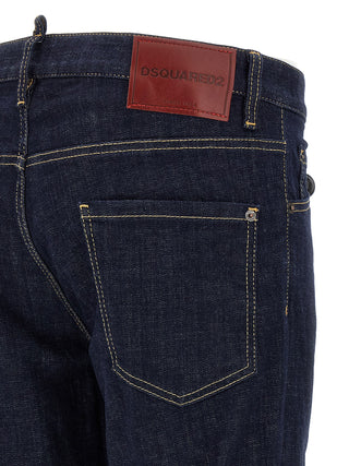 Blue Cotton Slim Fit Jeans