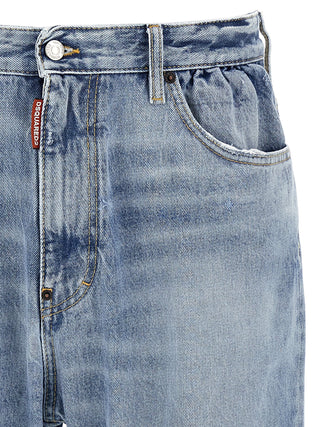Blue Cotton Relaxed Fit Jeans