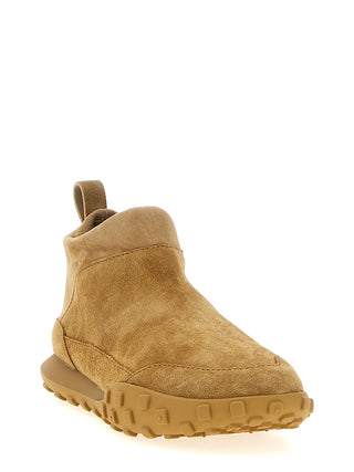 Beige Calfskin Sneakers