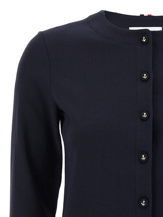 Blue Viscose Cardigan