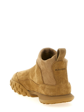 Beige Calfskin Sneakers