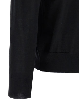 Black Wool Polo Shirt