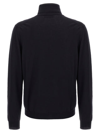 Blue Virgin Wool Cardigan