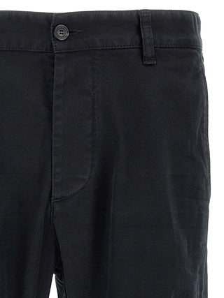 Pantalones chinos de algodón negro