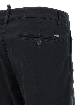 Pantalones chinos de algodón negro