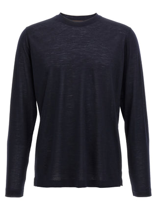 Blue Virgin Wool Sportswear