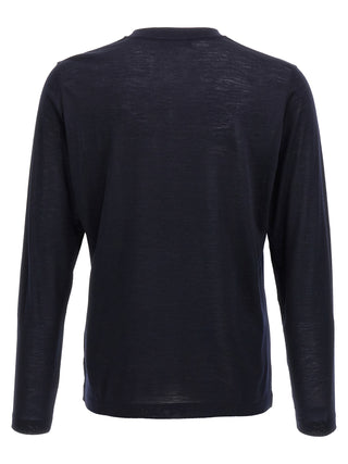 Blue Virgin Wool Sportswear