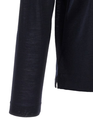 Blue Virgin Wool Sportswear