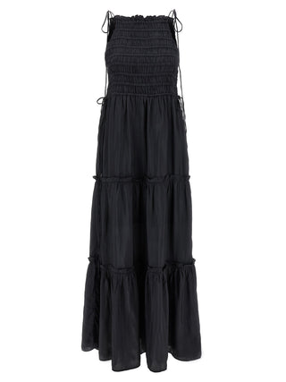 Gray Viscose Long Dress