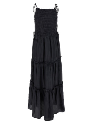 Gray Viscose Long Dress