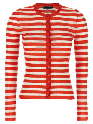 Orange Viscose Cardigan