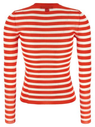 Orange Viscose Cardigan