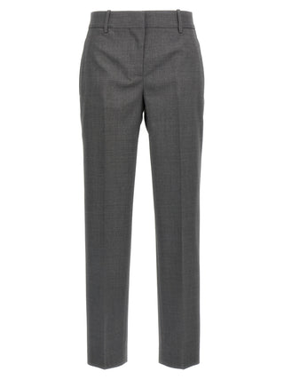 Gray Virgin Wool Dress Pants