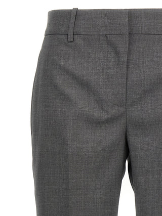 Gray Virgin Wool Dress Pants