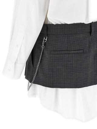 Multicolor Cotton Short Dress