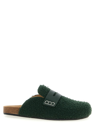 Mocasines slip-on bicolor de lana virgen