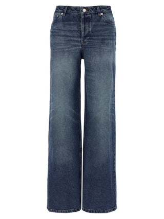 Blue Cotton Jeans Denim