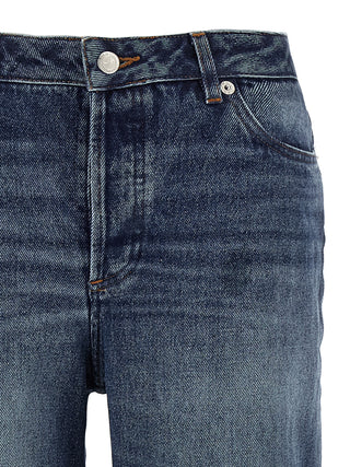 Blue Cotton Jeans Denim