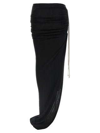 Black Wool Mini Skirt