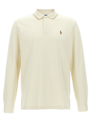 Beige Cotton Polo Shirt