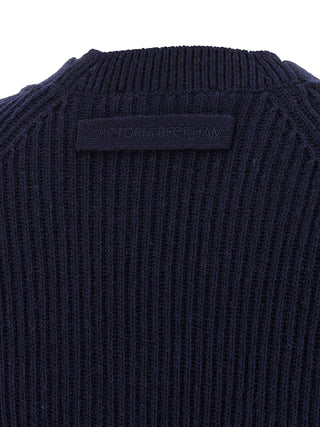 Blue Wool Cardigan