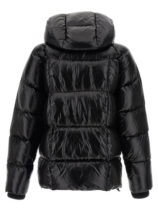 Black Polyamide Full-Length Jacket