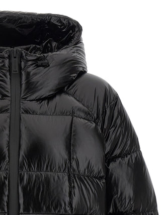 Black Polyamide Full-Length Jacket