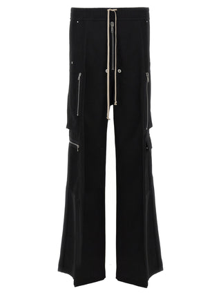 Black Wool Cargo Pants
