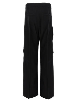 Black Wool Cargo Pants