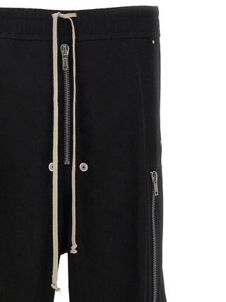 Black Wool Cargo Pants