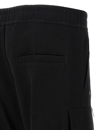 Black Wool Cargo Pants