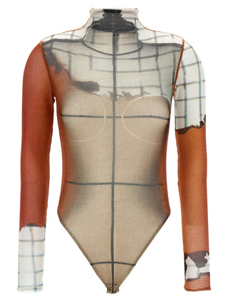 Multicolor Polyamide Bodysuit