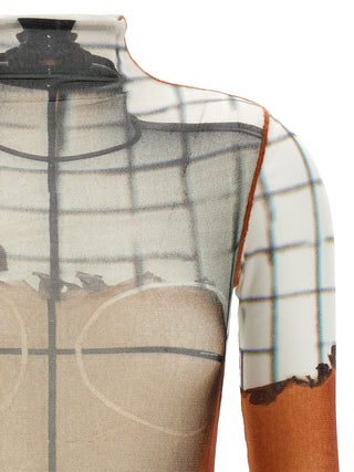 Multicolor Polyamide Bodysuit
