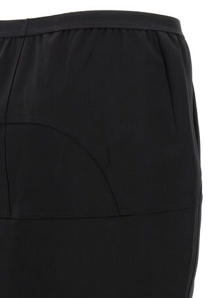 Black Wool Mini Skirt