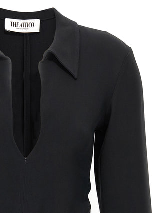 Black Marabou Short Dress