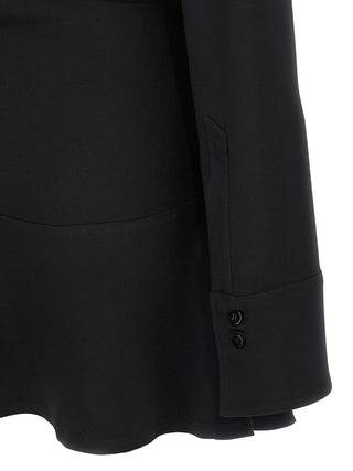 Black Marabou Short Dress