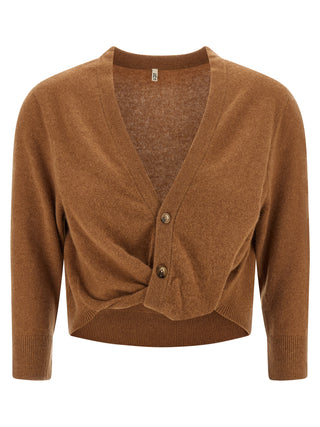 Brown Cashmere Cardigan