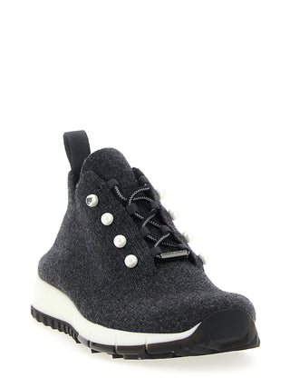 Zapatillas bajas negras de Tencel