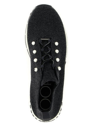 Black Tencel Low Top Sneakers