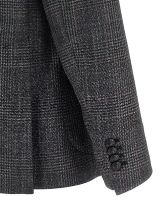 Gray Virgin Wool Blazer