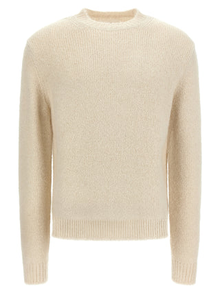 White Alpaca Leather Cardigan