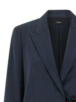 Blue Polyester Blazer