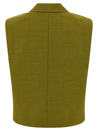 Bicolor Polyester Sleeveless Jacket