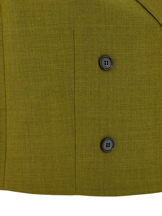 Bicolor Polyester Sleeveless Jacket