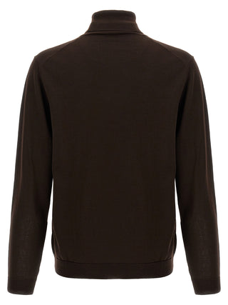 Brown Merino Wool Cardigan