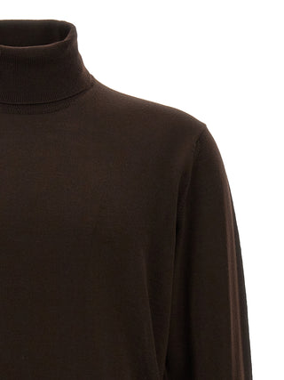 Brown Merino Wool Cardigan