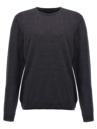 Gray Merino Wool Cardigan