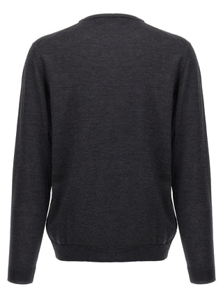 Gray Merino Wool Cardigan