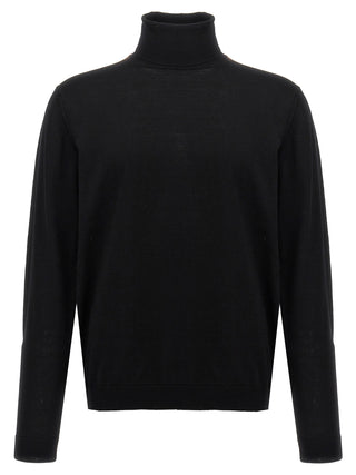 Black Merino Wool Cardigan