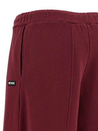 Pantalones Jogger de Algodón Burdeos (Pantalones de Entrenamiento)